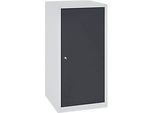 Werkzeugschrank, H 1000 x B 500 x T 500 mm, lichtgrau RAL 7035/anthrazitgrau RAL 7016