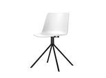 Besucherstuhl DN, 2er-Set, B 440 x T 530 x H 780 mm, Polypropylen & Stahl lackiert, weiss