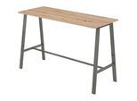 Stehtisch Meeting Point, rechteckig, A-Fuss-Gestell, B 1750 x T 680 x H 1042 mm, Asteiche/anthrazit