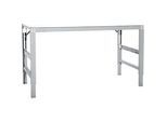 Arbeitstisch Ergo, Elektro-Hydraulik, Platte PVC Dekor, 1500 x 800 mm, alusilber