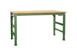 Arbeitstisch Ergo, Elektro-Hydraulik, Platte Multiplex, 1750 x 800 mm, resedagrün