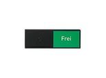 Schiebeschild Frei-Belegt für Türschild Lyon, selbstklebend, B 150 x H 50 mm, schwarz