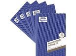 Avery Zweckform 318-5 Kassenbestandsrechnung, Format A5, 5 Bücher mit jeweils 50 Blatt, FSC®-Papier, weiss