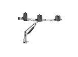 Triple-Monitorarm NOVUS Clu Plus X3 C, 1,5-4,5 kg je Arm, dreh-/schwenk-/höhenverstellbar, VESA, weiss