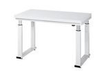 Arbeitstisch Serie adlatus 600, 1250 x 700 x 740-1140 mm, Hartlaminat-Platte