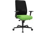 Schäfer Shop Genius Bürostuhl SSI Lady Proline, mit Armlehnen, 3D-Punktsynchronmechanik, Wellness-Sitz, 3D-Netz-Rückenlehne, schwarz/grün