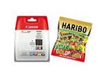 Canon Tintenpatrone CLI551CMYK Sparset + Haribo Saftbären, GRATIS, original