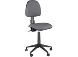 Bürostuhl Saloon, ohne Armlehnen, mit Kantenschutz, höhenverstellbar, anthrazit