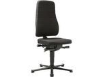 Drehstuhl All-in-One 9640, mit Gleiter, Stoffpolster, schwarz