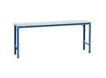 Manuflex Grundtisch UNIVERSAL Spezial, 2000 x 800 mm, Melamin lichtgrau, brillantblau