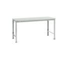 Manuflex Grundtisch UNIVERSAL Spezial, 1750 x 1000 mm, Melamin lichtgrau, lichtgrau