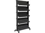 Mobiler Prospektständer UNO, schwarz