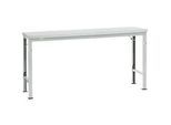 Manuflex Grundtisch UNIVERSAL Spezial, 1750 x 800 mm, Kunststoff lichtgrau, lichtgrau
