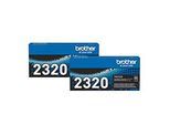 Sparset Brother Toner TN-2320, Druckreichweite insgesamt ca. 5200 Seiten, schwarz, 2 Stück, original