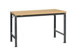 Manuflex Grundtisch UNIVERSAL Spezial, 1500 x 1000 mm, Multiplex natur, anthrazit