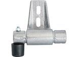 Halter für RegalLeiter-Rundrohr-Schienenanlage STABILO® Professional, mit Endanschlag links