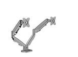 Dual Monitorarm Fellowes Eppa™, bis 39" Gesamtbreite, VESA, dreh-/schwenk-/neig-/höhenverstellbar, silber