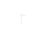 Schäfer Shop Genius Ansatztisch BST, Viertelkreis, Rundrohrfuss, B 800 x T 800 x H 717 mm, weiss/weissaluminium RAL 9006