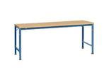 Manuflex Grundtisch UNIVERSAL Spezial, 2000 x 1000 mm, Multiplex natur, brillantblau