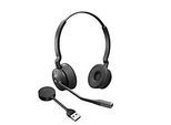 DECT Headset Jabra Engage 55 Stereo, schnurlos, USB-A-Adapter, kompatibel zu Unified Communications, bis zu 13 Std. Akku