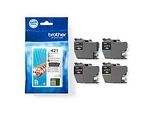 Original Brother Tintenpatronen LC-421 CMYK, Mixpack, schwarz, cyan, magenta, gelb