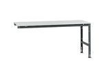 Manuflex Ansatztisch UNIVERSAL Standard, Tischplatte Melamin, 2000x1000, anthrazit