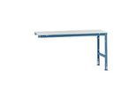Manuflex Ansatztisch UNIVERSAL Standard, 1750 x 800 mm, Kunststoff lichtgrau, brillantblau