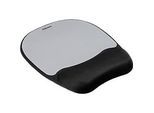 Fellowes Mauspad mit Handgelenkauflage, mit Memory Foam, schwarz/silber