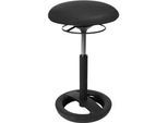 Stehhilfe Sitness HIGH BOB, ergonomisches Sitzen, Sitzhöhe 490 bis 700 mm, schwarz, Gestell schwarz pulverbeschichtet