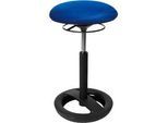 Stehhilfe Sitness HIGH BOB, ergonomisches Sitzen, Sitzhöhe 490 bis 700 mm, blau, Gestell schwarz pulverbeschichtet