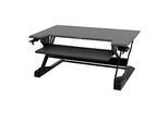 Ergotron Sitz-Steh-Schreibtisch WorkFit-TL, höheneinstellbar, Masse B 950 x T 640 mm, schwarz