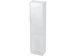 Rollladenschrank ULM, B 500 x T 400 x H 2004 mm, lichtgrau/lichtgrau