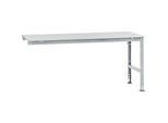 Manuflex Ansatztisch UNIVERSAL Standard, Tischplatte Kunststoff, 2000x1000, alusilber