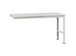 Manuflex Ansatztisch UNIVERSAL Standard, Tischplatte Kunststoff, 1750x1000, lichtgrau