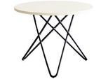 Beistelltisch Alana, H 550 mm, weiss/graphit