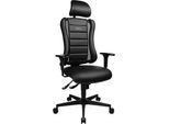 Gaming Stuhl SITNESS RS, 3D-Sitzfläche, Synchronmechanik, Sitzzeit 8 Std., schwarz/schwarz