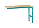 Manuflex Ansatztisch UNIVERSAL Standard, Tischplatte Multiplex, 1500x1000, wasserblau