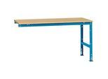 Manuflex Ansatztisch UNIVERSAL Standard, Tischplatte Multiplex, 1750x1000, lichtblau