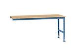 Manuflex Ansatztisch UNIVERSAL Standard, Tischplatte Multiplex, 2000x1000, brillantblau