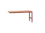 Manuflex Ansatztisch UNIVERSAL Standard, Tischplatte Multiplex, 2000x1000, rubinrot