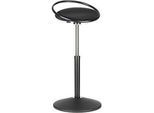 Stehhocker ROVO SOLO mit Ring, 3D-Gestrick, schwarz/schwarz