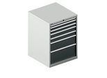 Schäfer Shop Select Schubladenschrank WSK 54-36, Stahl, 7 Schübe, bis 75 kg, B 1023 x T 725 x H 1000 mm, lichtgrau/anthrazitgrau