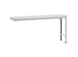 Manuflex Ansatztisch UNIVERSAL Spezial, 1750 x 800 mm, Melamin lichtgrau, lichtgrau