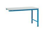 Manuflex Ansatztisch UNIVERSAL Spezial, Tischplatte Melamin, 1500x1000, lichtblau