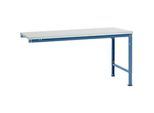 Manuflex Ansatztisch UNIVERSAL Spezial, Tischplatte Melamin, 1750x1000, brillantblau