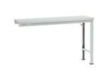 Manuflex Ansatztisch UNIVERSAL Spezial, 1500 x 800 mm, Kunststoff lichtgrau, lichtgrau