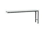 Manuflex Ansatztisch UNIVERSAL Spezial, 2000 x 800 mm, Kunststoff lichtgrau, anthrazit