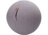 Sitzball FELT, Filzimitat 100% Polyester, waschbar, reissfest, Trageschlaufe, grau