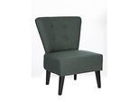 Lounge Sessel BRIGHTON, Stoffbezug, Vintage-Look, Massivholzbeine, anthrazit