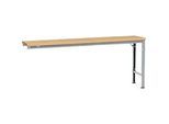 Manuflex Ansatztisch UNIVERSAL Spezial, 2000 x 800 mm, Multiplex natur, alusilber